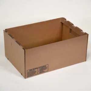 A plain brown cardboard box