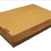 Flat cardboard box labeled 'Fresh Oysters' in red text.