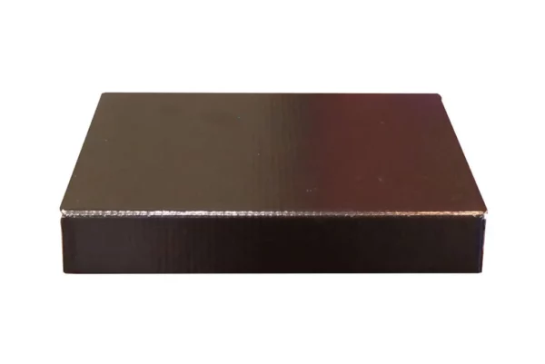 Black waxed cardboard box, top 3PL packaging supplies.
